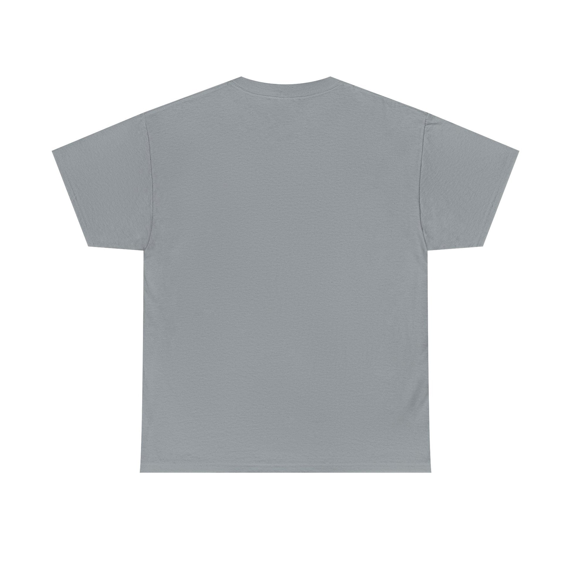 Gray short-sleeved t-shirt with a simple, plain design.