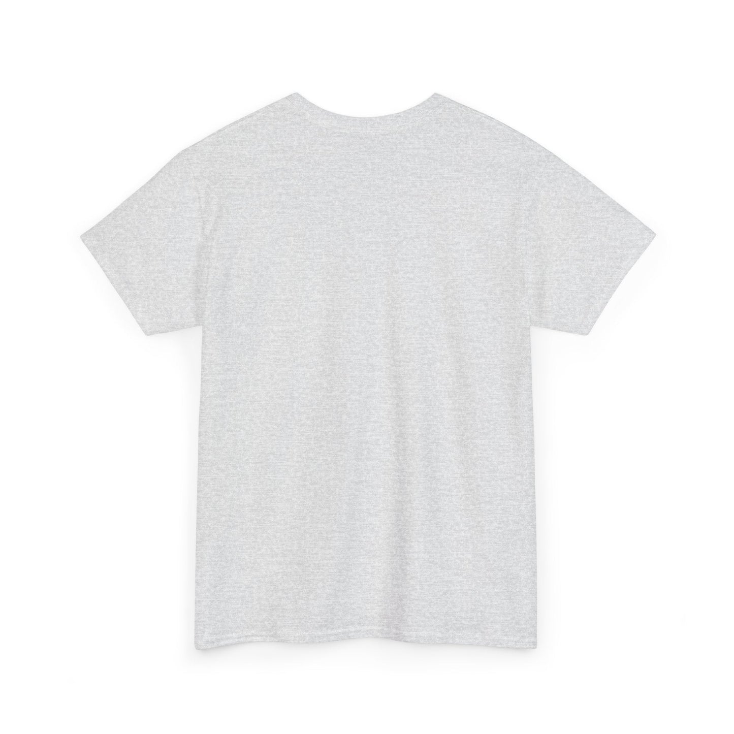 A heather gray short-sleeved t-shirt with a classic crew neck.