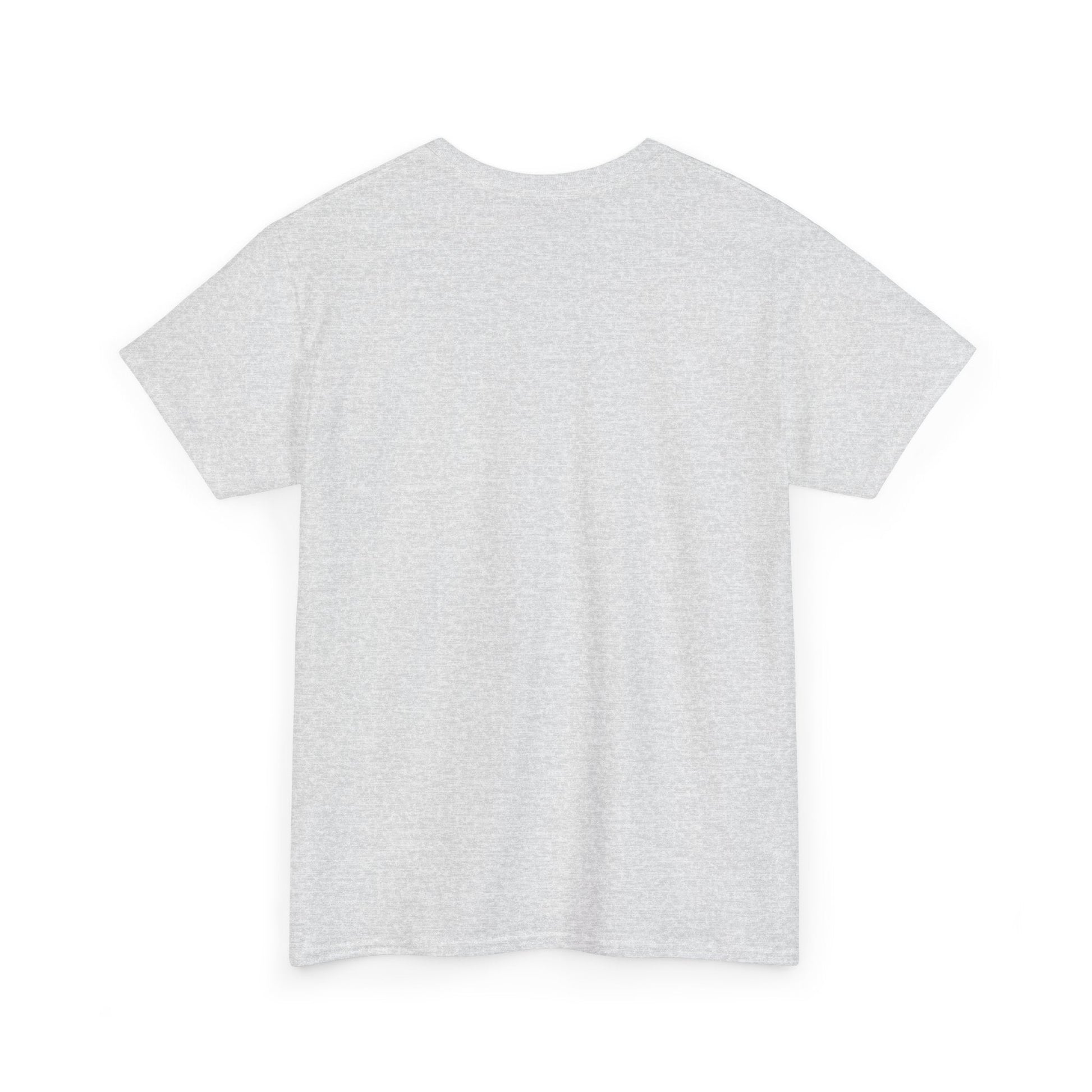 A heather gray short-sleeved t-shirt with a classic crew neck.