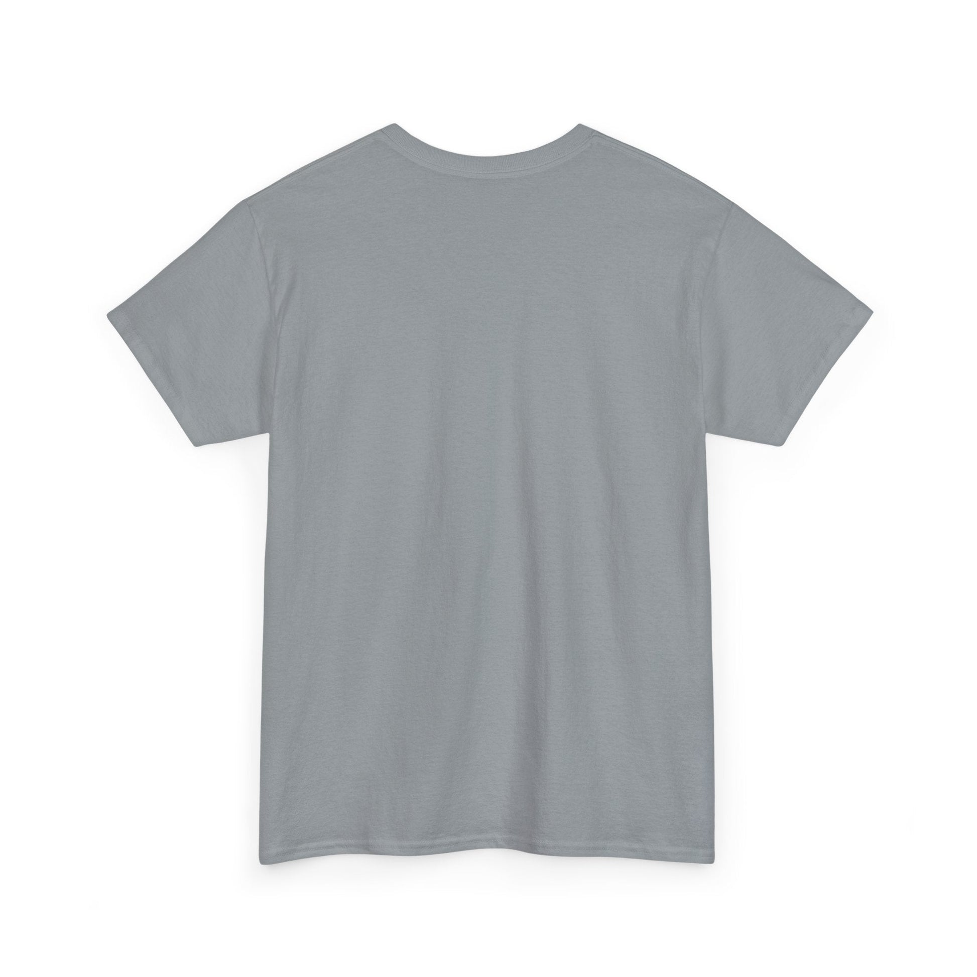 A plain gray short-sleeved t-shirt with a simple crew neck design.