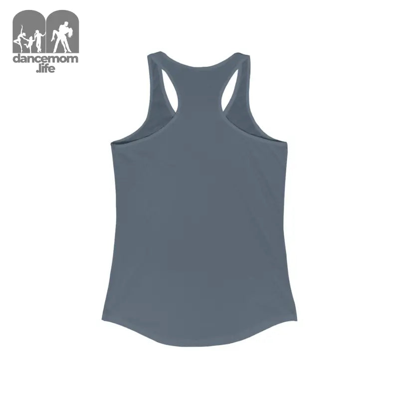 Gray racerback athletic tank top.