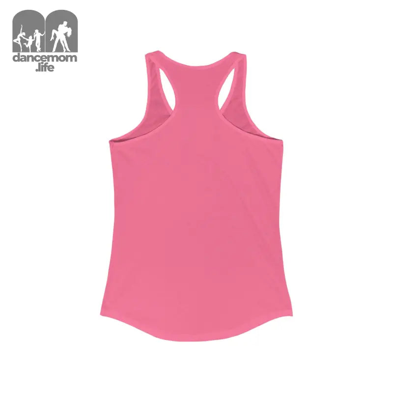 Pink racerback tank top.