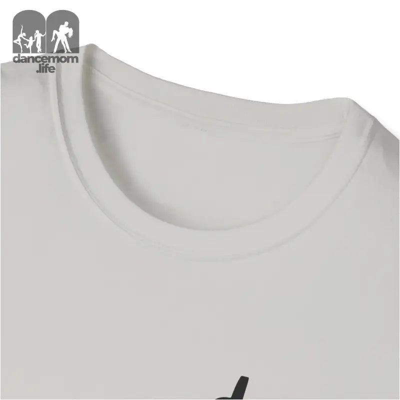 White t-shirt collar and neckline.