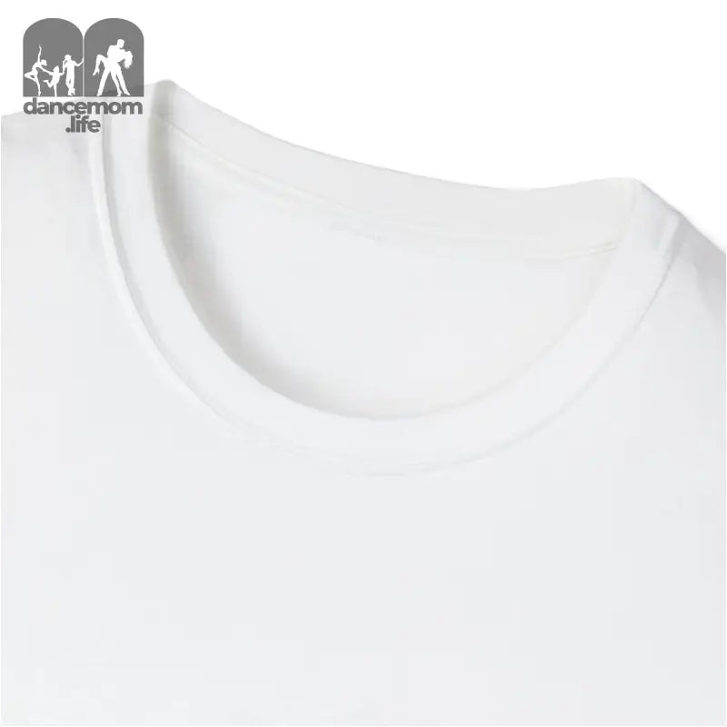 White crew neck t-shirt collar.