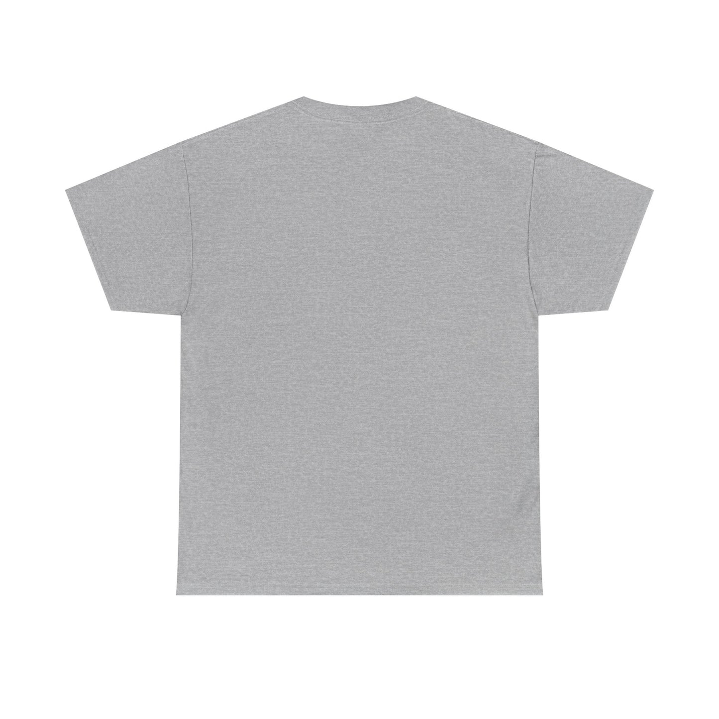 Gray heathered cotton t-shirt with a simple, minimalist design.
