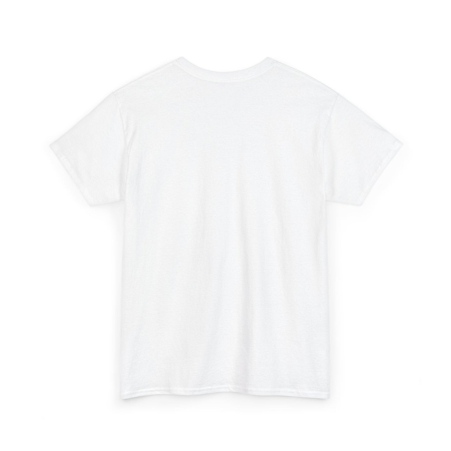 White cotton t-shirt with a simple crew neck and short sleeves.