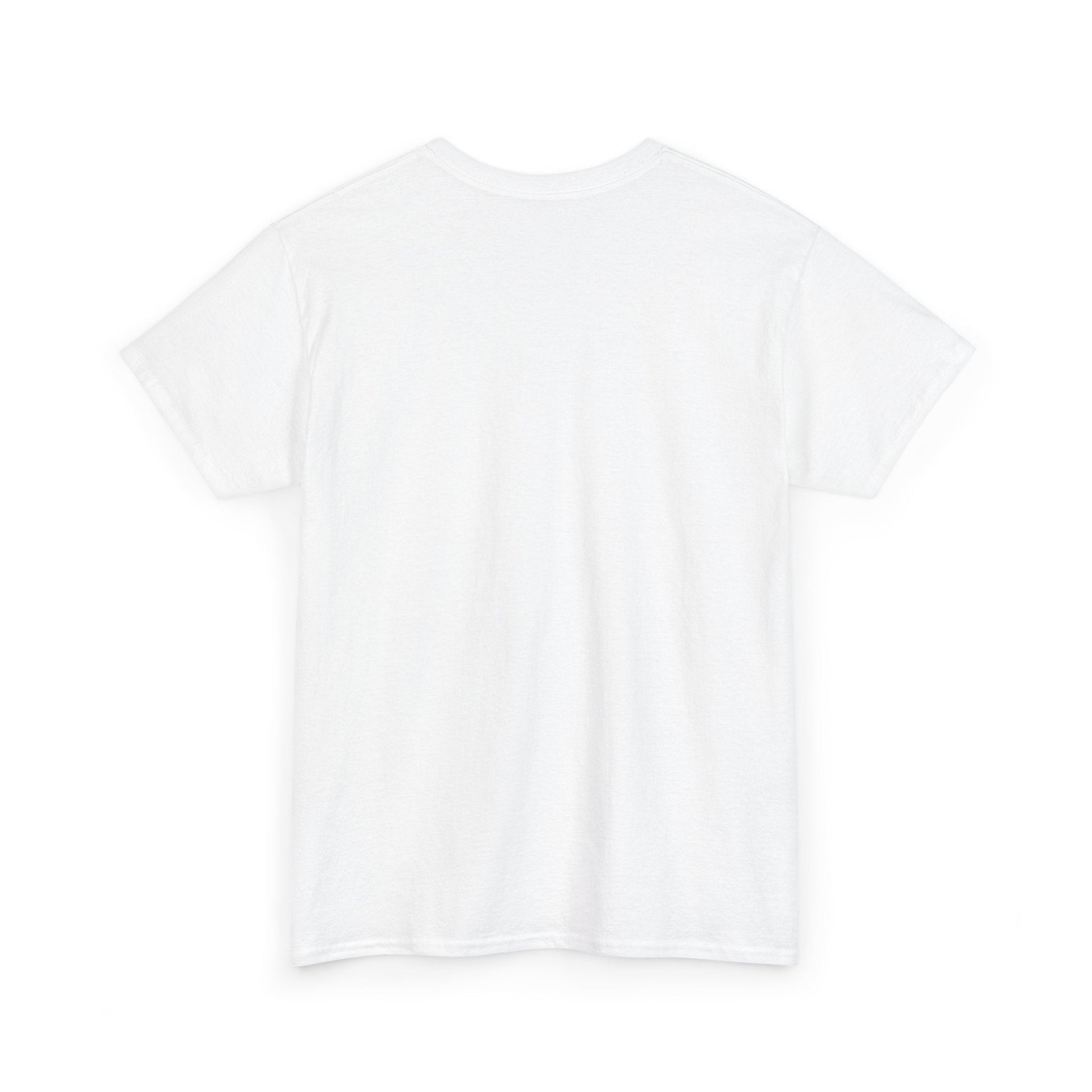 White cotton t-shirt with a simple crew neck and short sleeves.