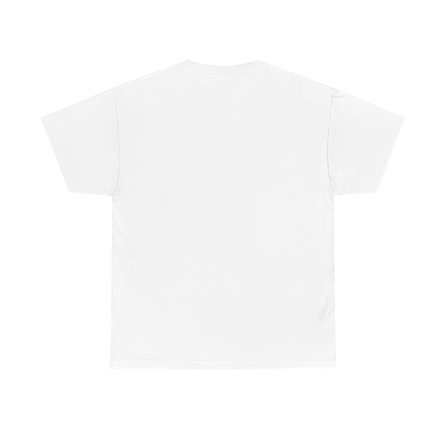 White short-sleeved t-shirt with a plain, unadorned back.