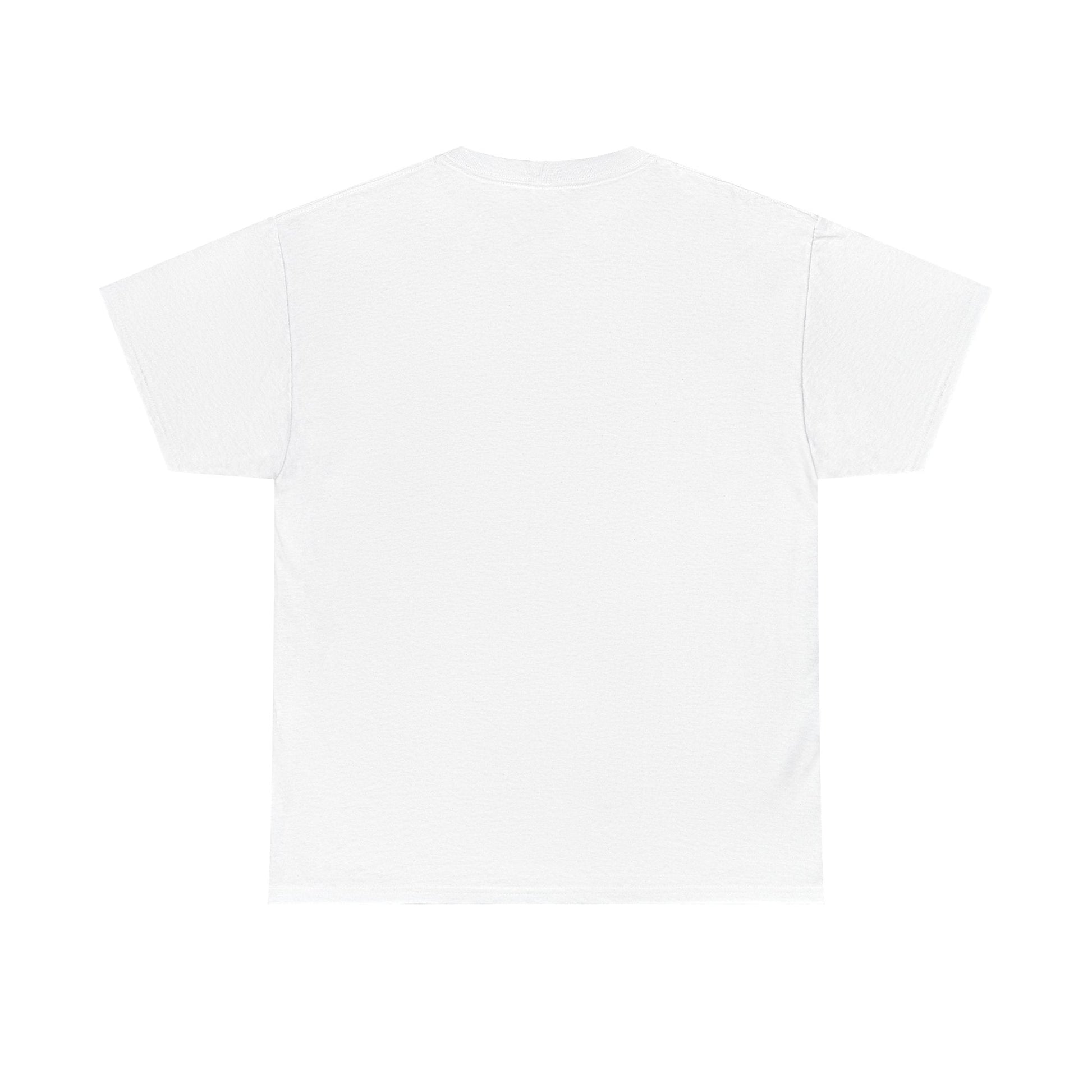 White short-sleeved t-shirt with a plain, unadorned back.