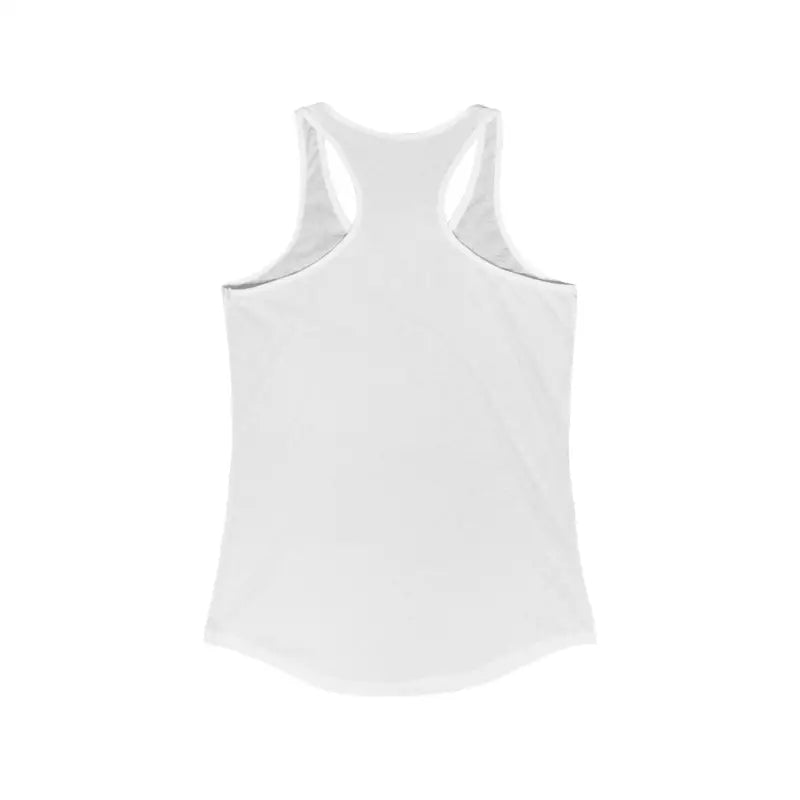 White sleeveless tank top.