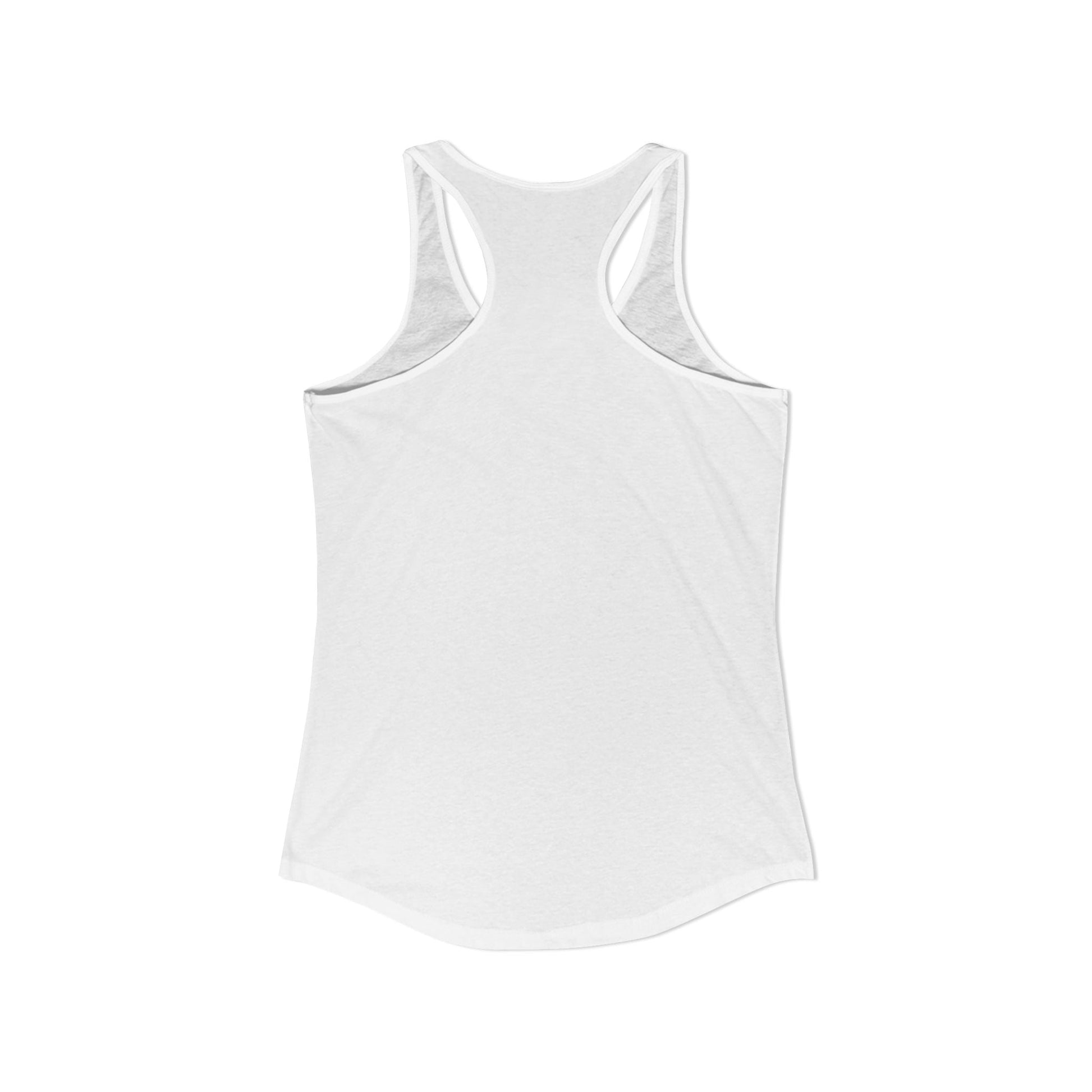 White racerback tank top