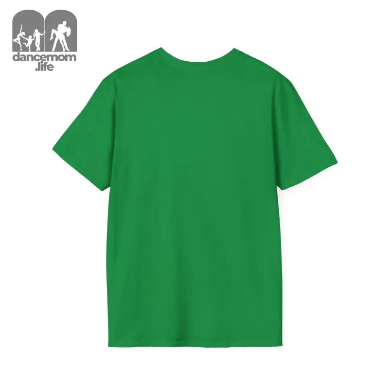 Bright green short-sleeved t-shirt.