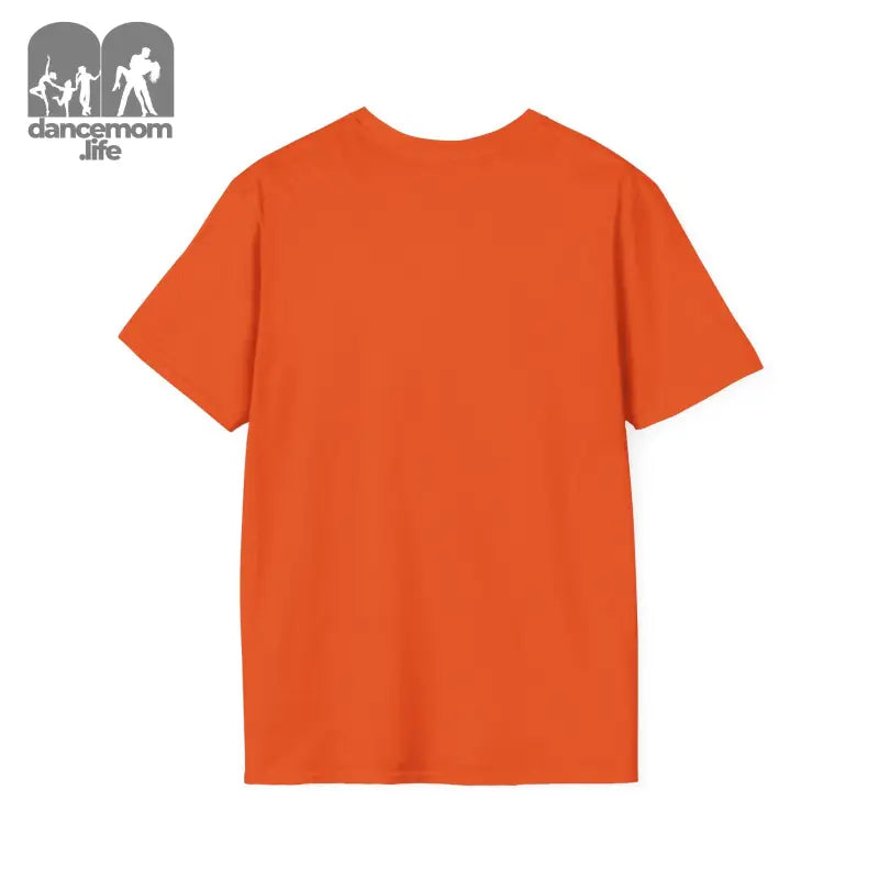 Plain orange t-shirt with short sleeves.