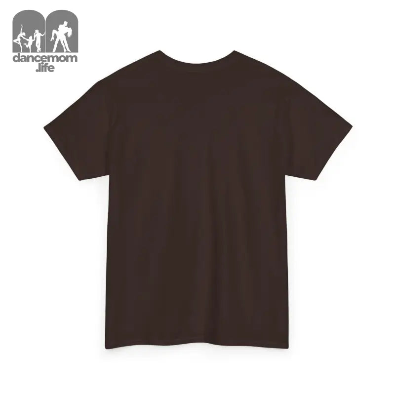 Plain brown t-shirt with short sleeves.