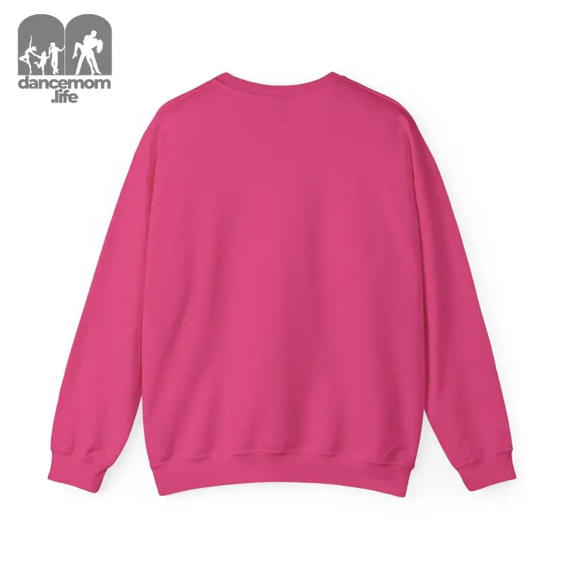 Pink crewneck sweatshirt with long sleeves.