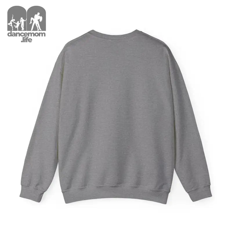 Plain gray crewneck sweatshirt.