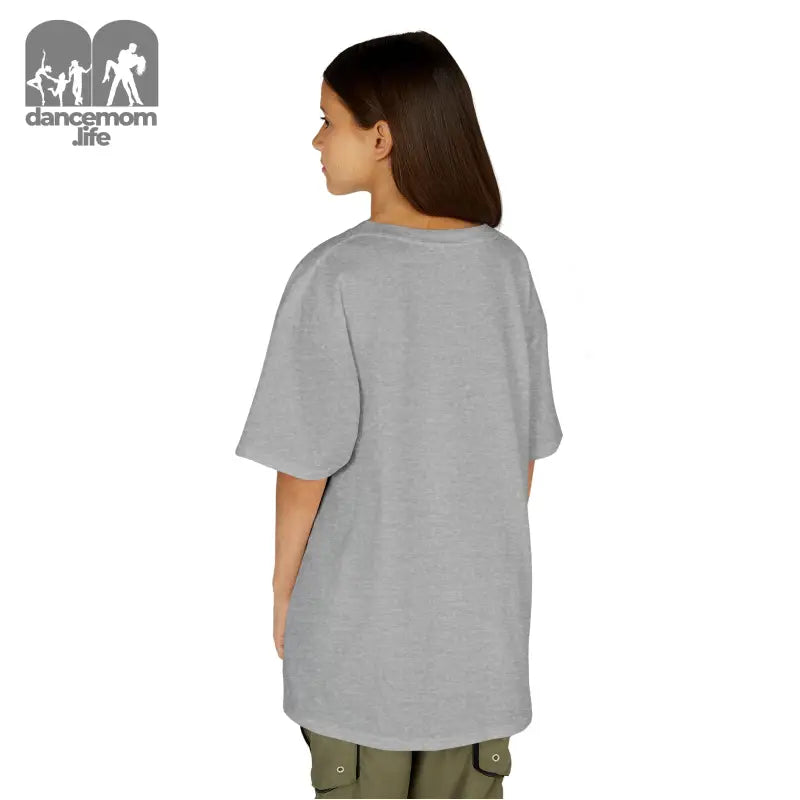 Plain gray oversized t-shirt shown from the back.