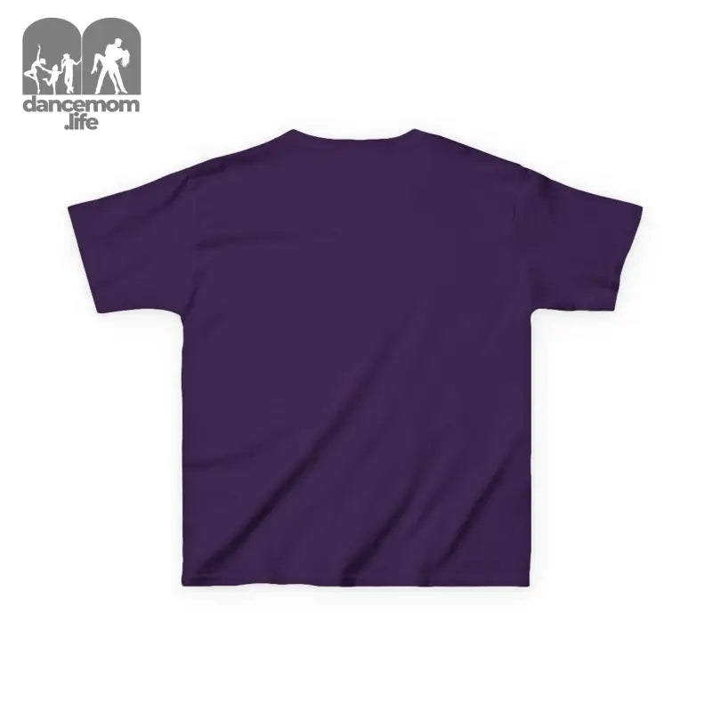 Plain purple t-shirt with short sleeves.