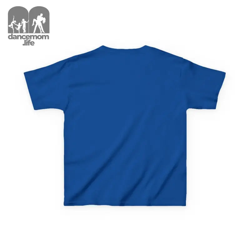 Plain royal blue t-shirt with short sleeves.