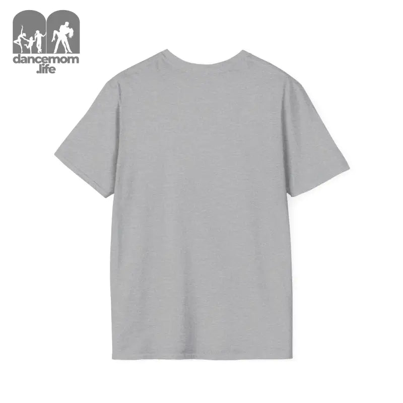 Plain gray short-sleeved t-shirt.