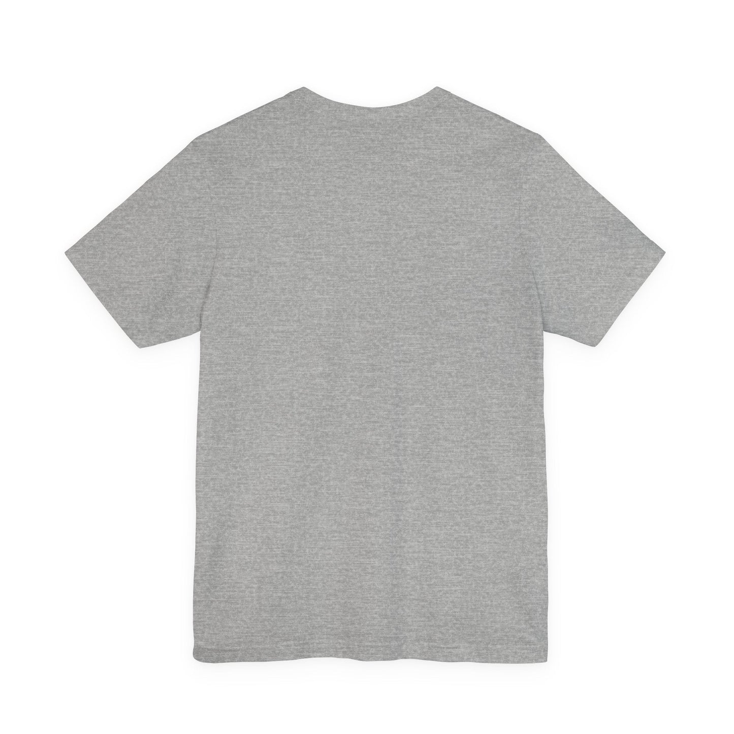 Gray heathered cotton t-shirt with a classic crew neck and short sleeves.