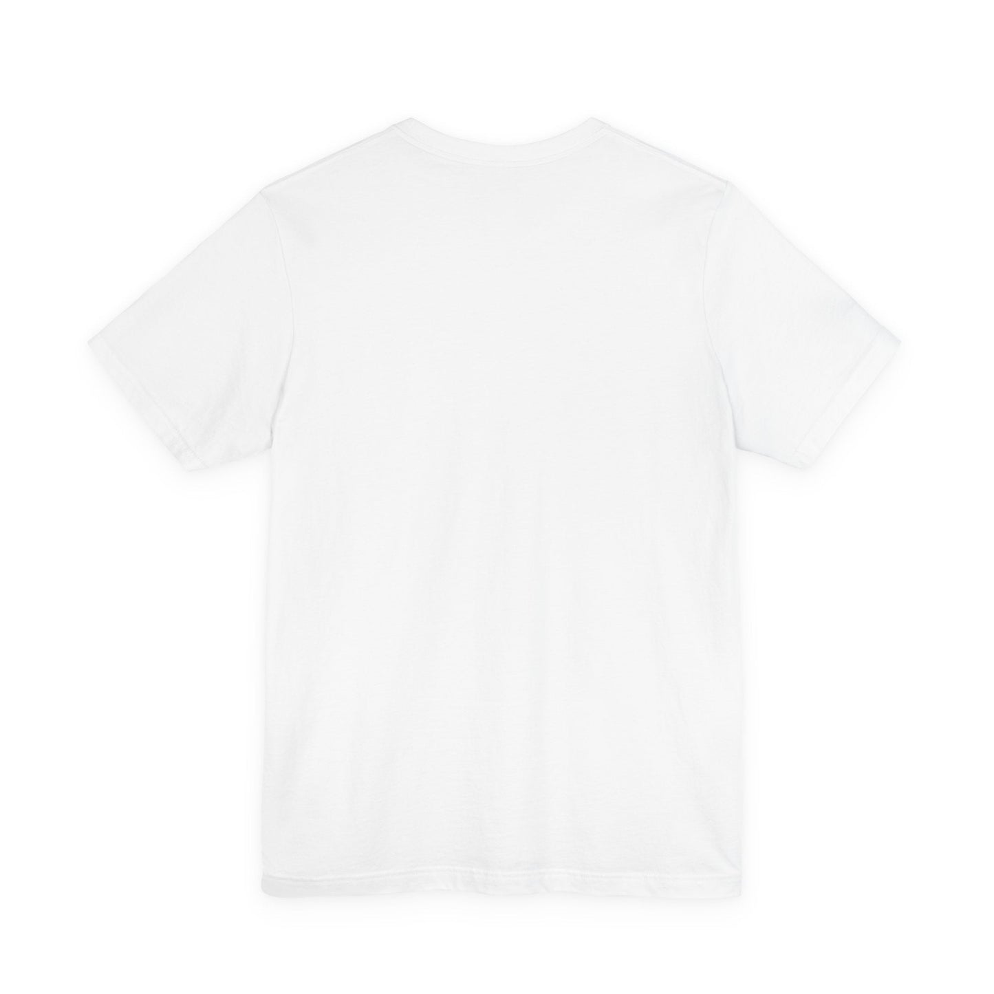 White cotton t-shirt with a simple crew neck and short sleeves.