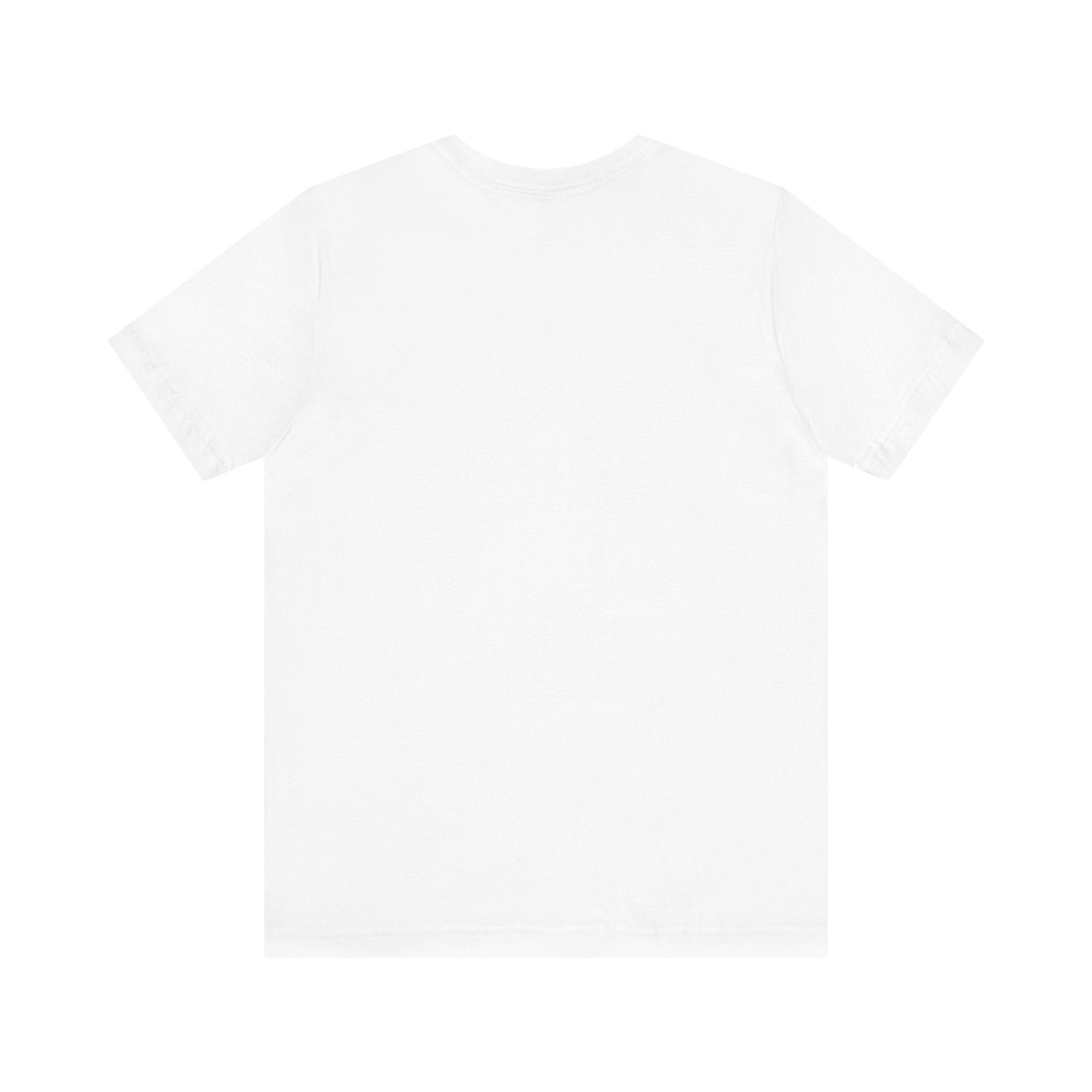 White short-sleeved t-shirt with a simple, plain design.