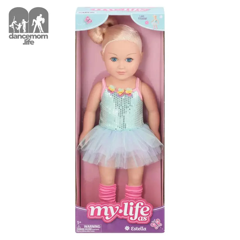 Estella Posable 18 Inch Doll, Blonde Hair, Blue Eyes