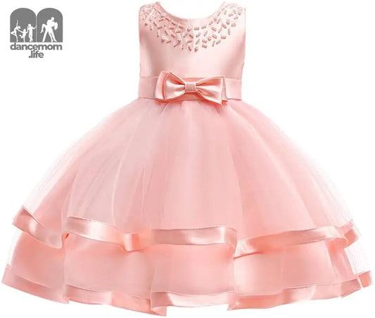 6M-9T Kids Pageant Flower Girl Dress Little Girls Party Wedding Formal Dresses