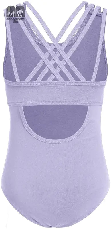 Girls Ballet Leotards Dance Gymnastic Outfits Crisscross Straps Sleevelesstank Dancewear