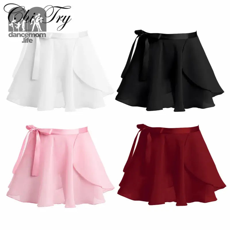 Girls Chiffon Ballet Tutu Dance Skirt Dance Skate Wrap Scarf Gymnastics Chiffon Ballet Tutu Dance Skirt Ballet Dance Dresses