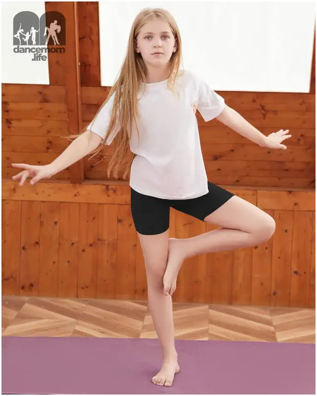 Girls Dance Shorts Breathable Bike Shorts for Sports Play Underdress 2-10Y