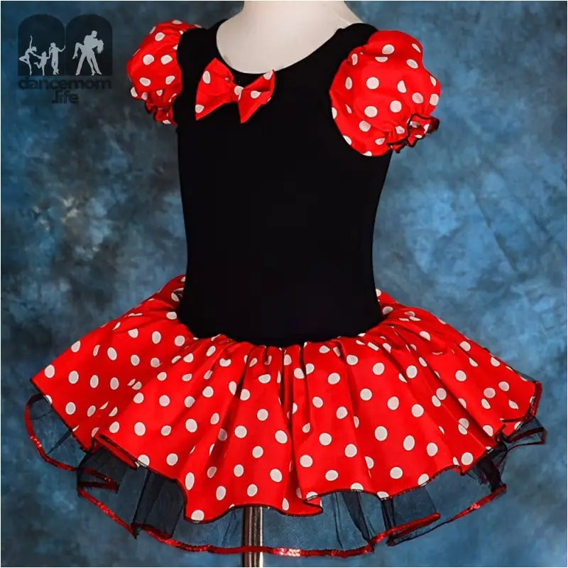 Girls' Polka Dots Halloween Christmas Fancy Dress Dance Costume with Headband