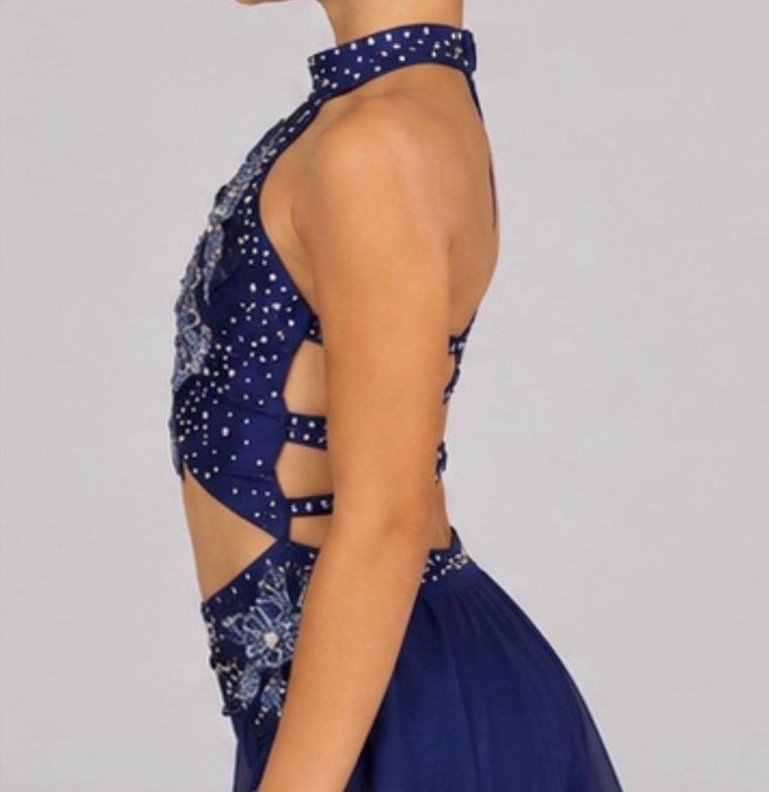 Navy Blue Lyrical Costume, Size 7/8 - "Starlit Petals"