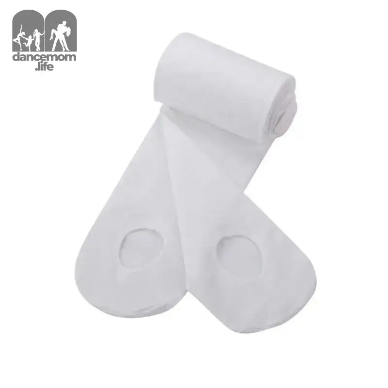 White cotton socks rolled together.