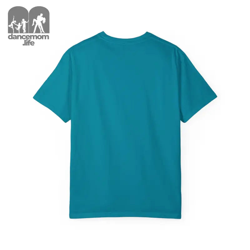 Teal-colored crew neck t-shirt.