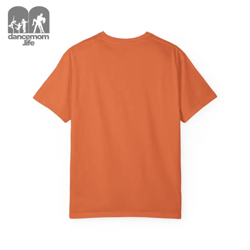 Orange cotton t-shirt with short sleeves.