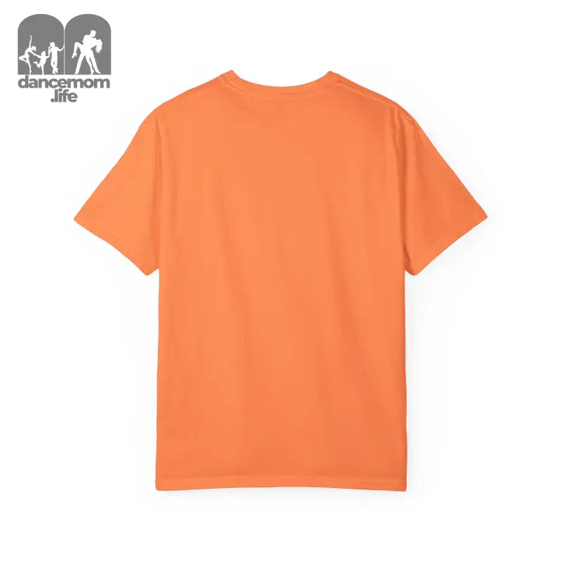 Plain orange t-shirt with short sleeves.