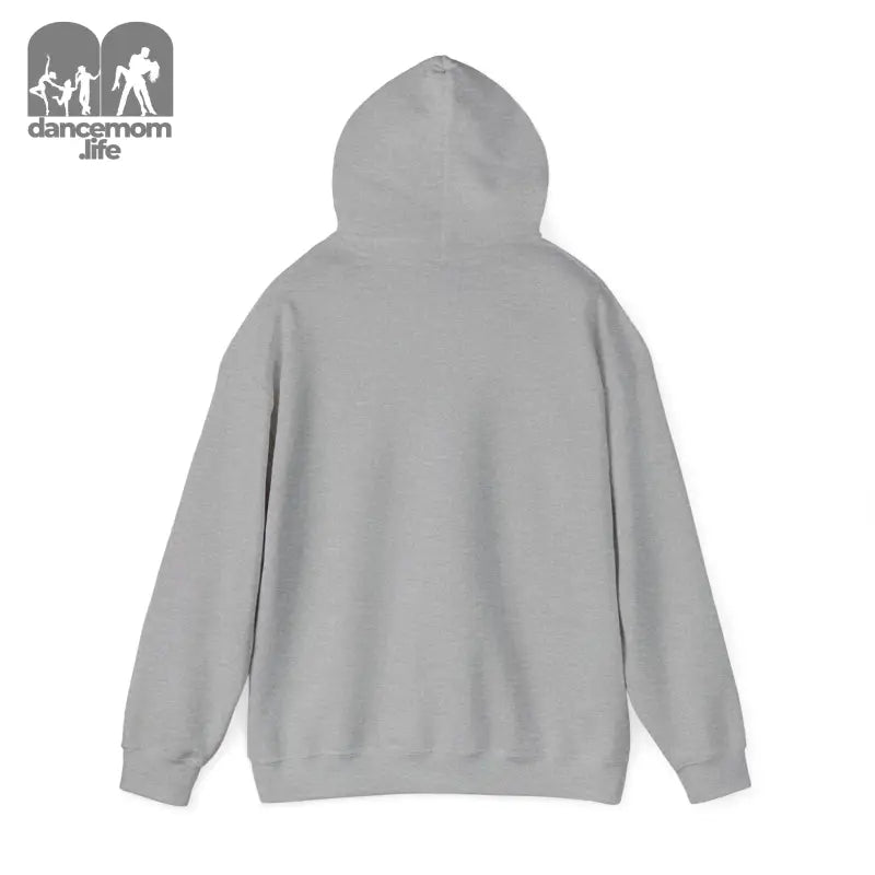 Gray hooded sweatshirt shown from the back.