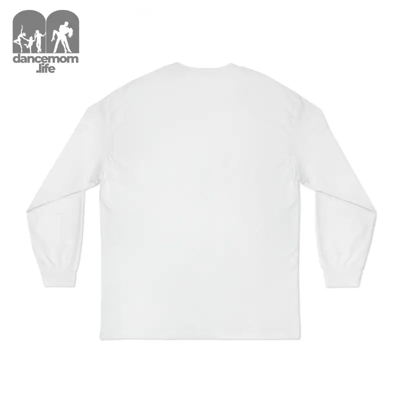 Plain white long-sleeve t-shirt.