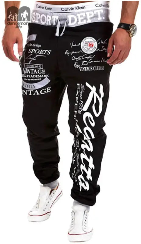 Men'S Hiphop Dance Jogger Sweatpants Trousers