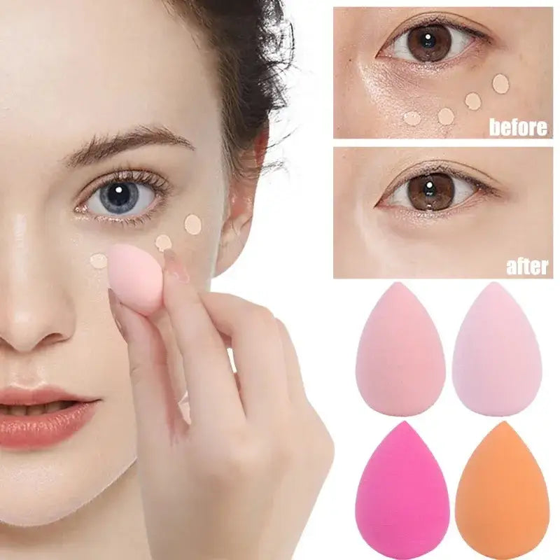 Cosmetic makeup sponges.