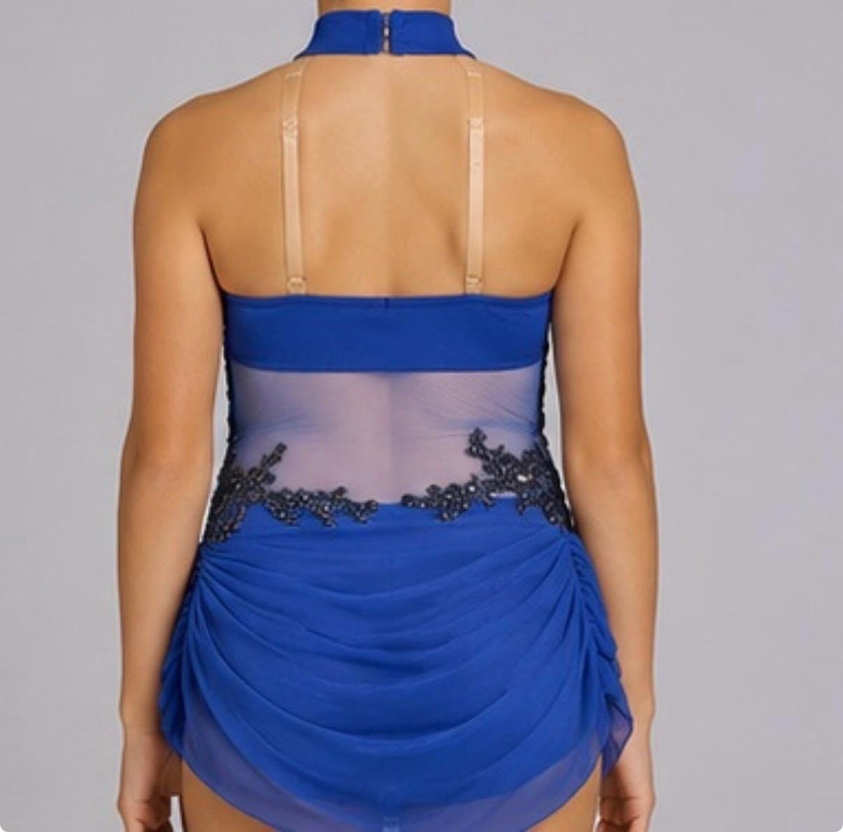 Navy Blue & Black Lyrical Costume – Size 8 | Competition Ready - "Midnight Sonata"