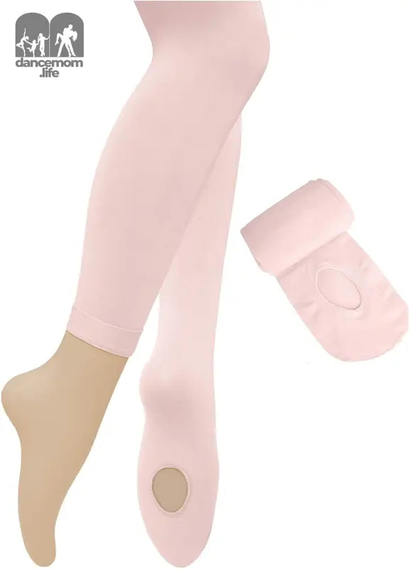 Dance Ballet Tights for Girls & Women - Ultra-Soft Convertible Transition Tights