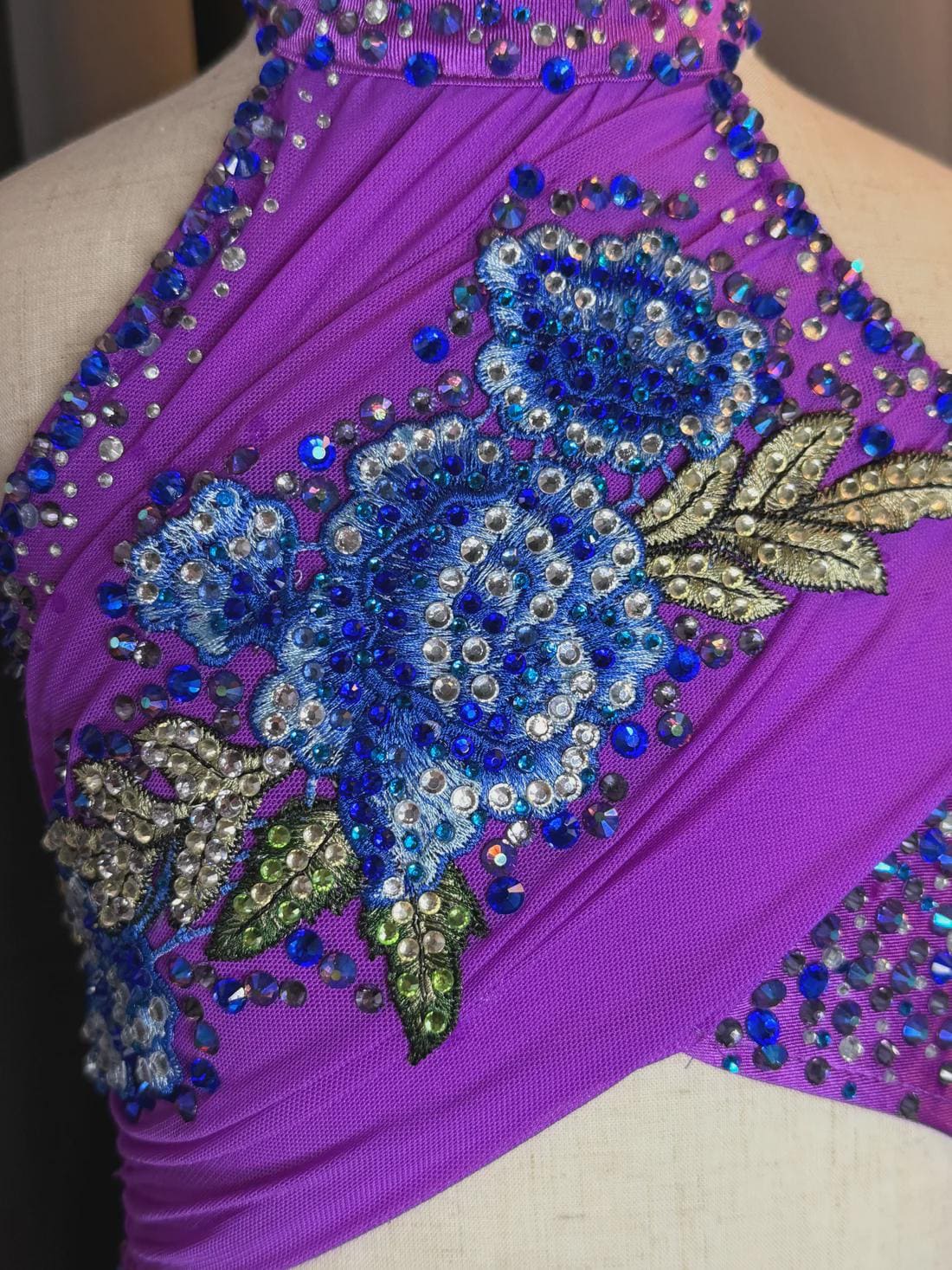 Purple & Blue Lyrical Dance Costume | Child Small (US 6) | Competition and Recital Dress - "Twilight Serenade"