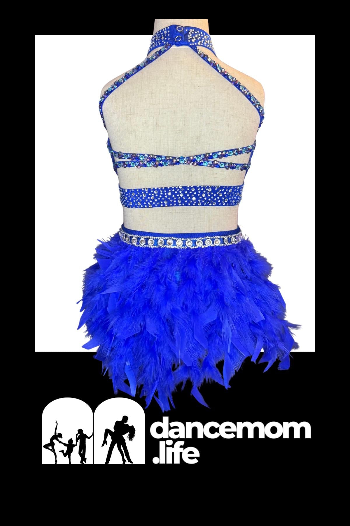 Royal Serenade - Royal Blue Rhinestone Lyrical Dance Costume | Contemporary Ballet Competition Dress | Girls Size 6 Stage Outfit