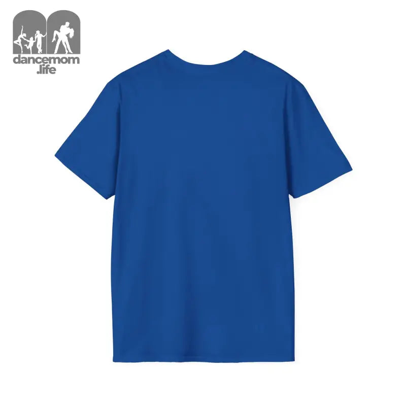 Royal blue crew neck t-shirt.