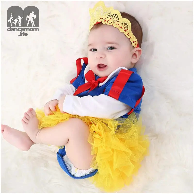 Toddler Baby Girls Princess Costume Halloween Tutu Dress up Bodysuit Christmas Romper