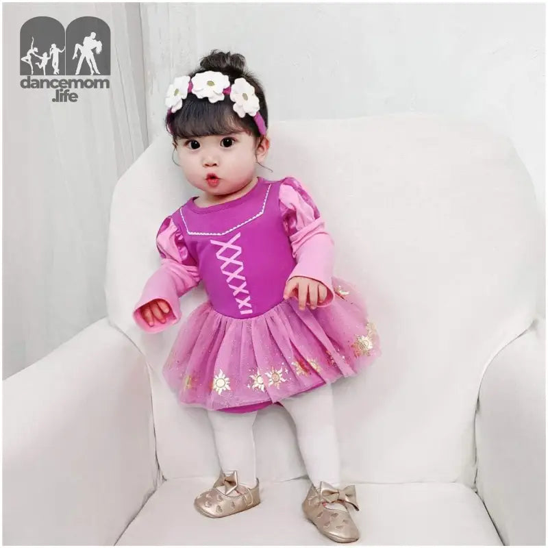 Toddler Baby Girls Princess Costume Halloween Tutu Dress up Bodysuit Christmas Romper