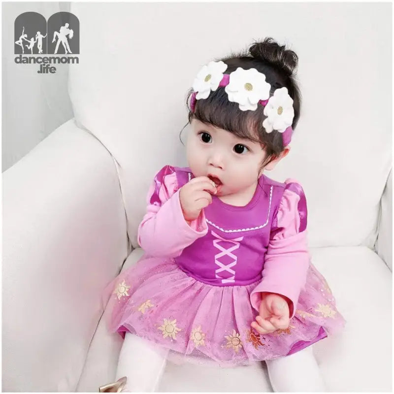 Toddler Baby Girls Princess Costume Halloween Tutu Dress up Bodysuit Christmas Romper